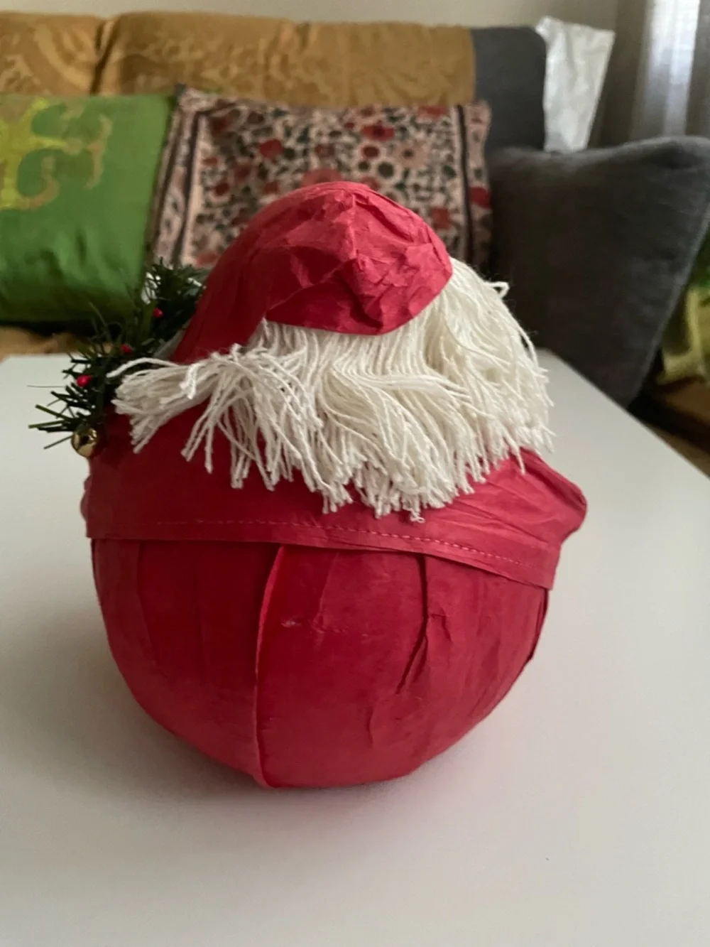 Handcrafted‎ Red Santa Holiday Figurine - Classic Christmas Decor